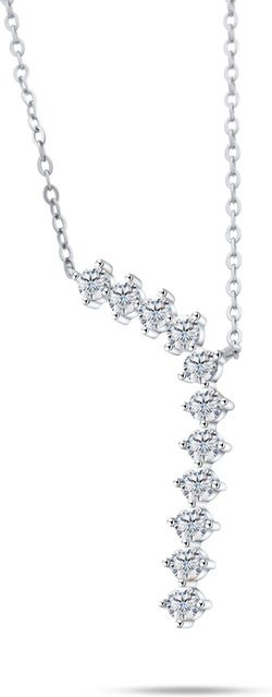 BIJOX STORY Halskette, 1,1 CT Moissanit, 925 Silber, Damen - Bild 1