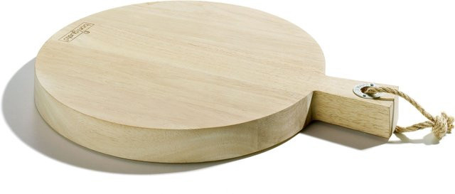 Rundes Schneidebrett von bongusto aus Holz in Braun und Beige, Durchmesser: 45 cm, Höhe: 3,5 cm - Bild 1
