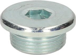 KS Tools Ölablassschraube mit Innensechskant in Silber, M24 x 1,5 x 9 mm, 25er-Pack - Bild 1