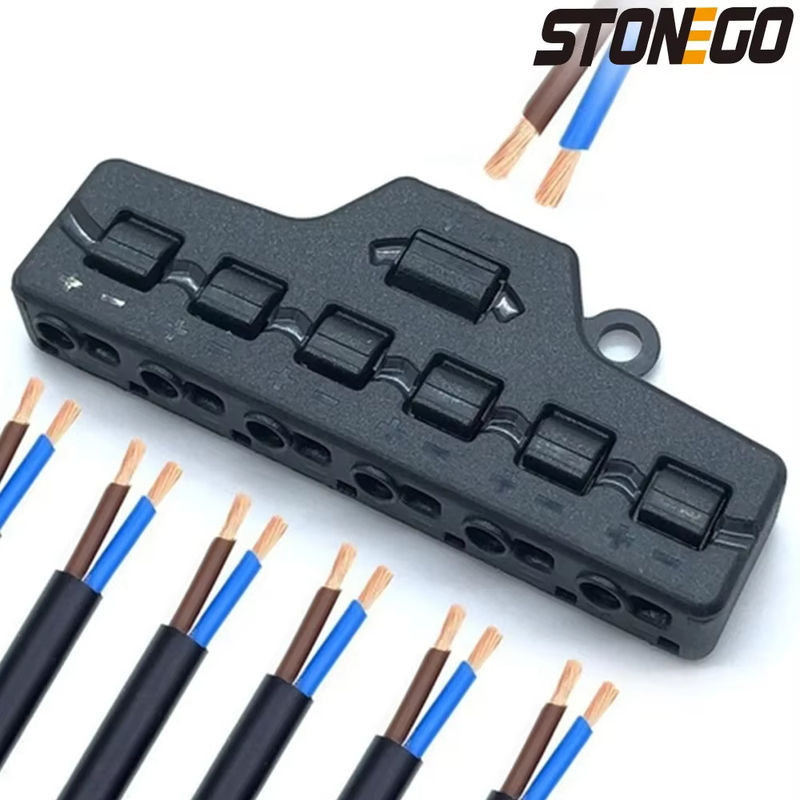 Stone go LED Kabel-Splitter 2 auf 12 Ausgänge Schnellanschluss Niederspannungs-Kabelteiler - Bild 2