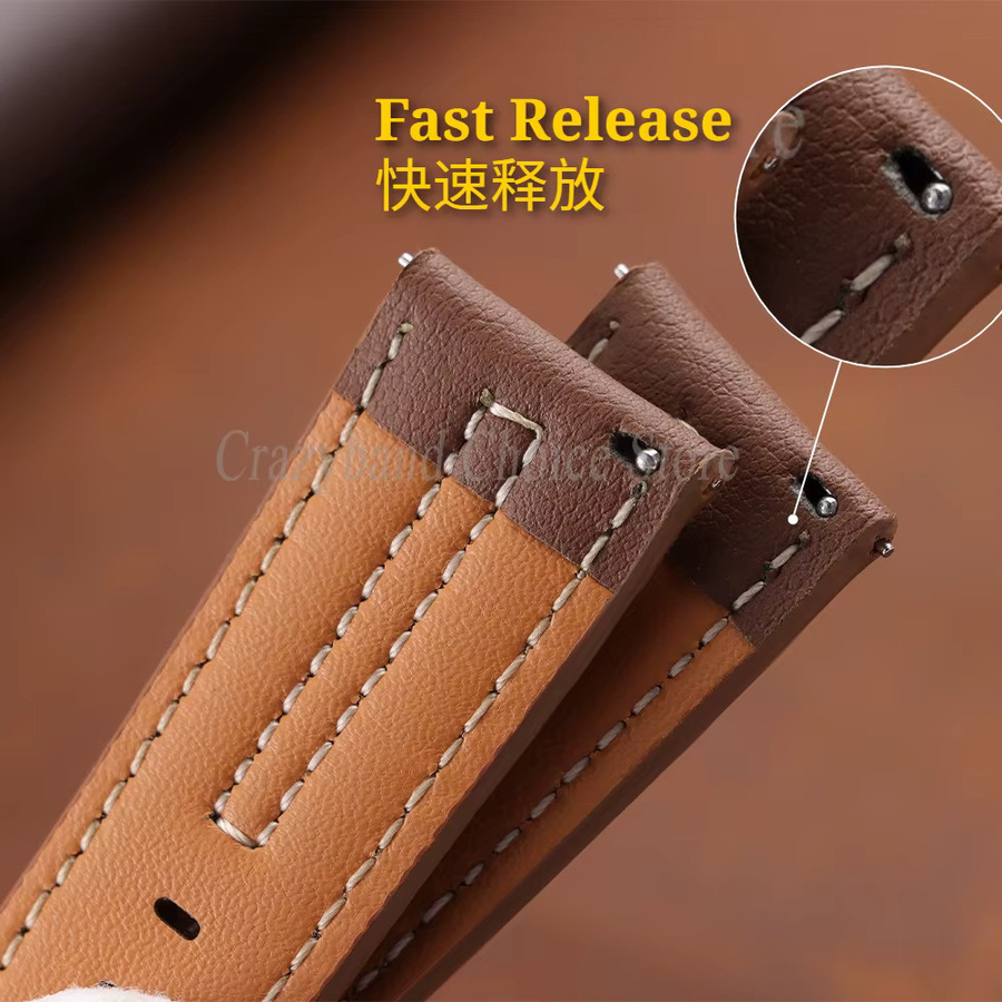 crazyband Uhrenarmband Echtleder, 22 mm, Herren - Bild 2