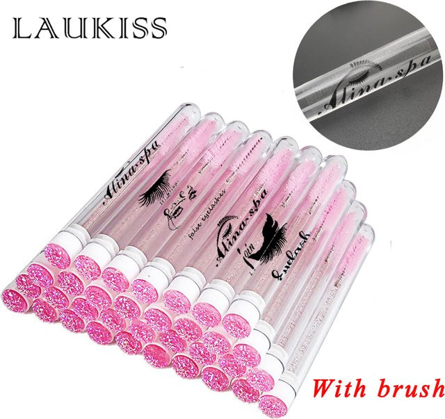 Laukiss Augenbrauenpinsel und Wimpernbürsten, 50/100 Stück, Unisex - Bild 1