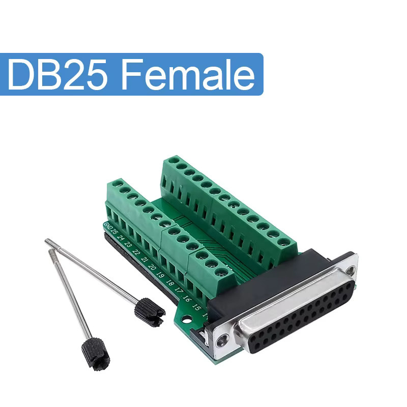 CNMAWAY DB25 D-SUB 25Pin Terminal Signal Modul PCB Adapter Board RS232 in Grün - Bild 4