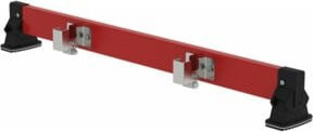 Munk Günzburger Nachrüst-Traverse nivello in Rot für GFK-Leitern mit 73 mm Holmhöhe, Breite: 93 cm - Bild 1