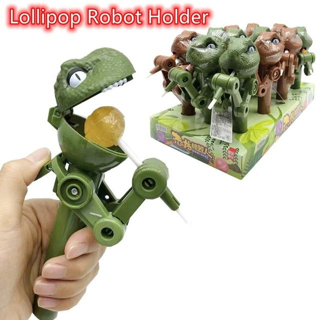 Fashnics Dinosaurier Lutscherhalter Roboterhalter, black - Bild 1