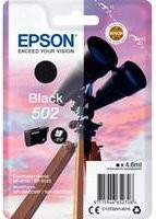 Epson Tinte Schwarz 502 (C13T02V14010) Tintenpatrone für Expression Home und WorkForce - Bild 1