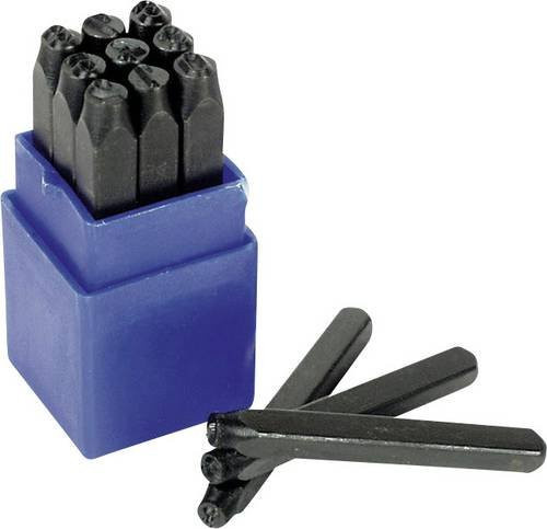 Brüder Mannesmann Schlagzahlensatz M 245-06 9-teilig in Blau mit 6mm Schrifthöhe - Bild 1