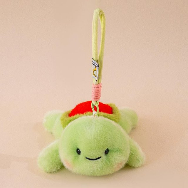 Yiran toy Schildkröte Meerestier, Plüsch Schlüsselanhänger, Grün, 18cm - Bild 1