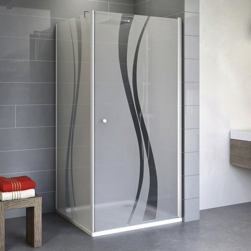Schulte ExpressPlus Set Duschkabine AlexaStyle 2.0 mit Drehtür, transparent, B/T/H: 80 x 80 x 192 cm - Bild 2