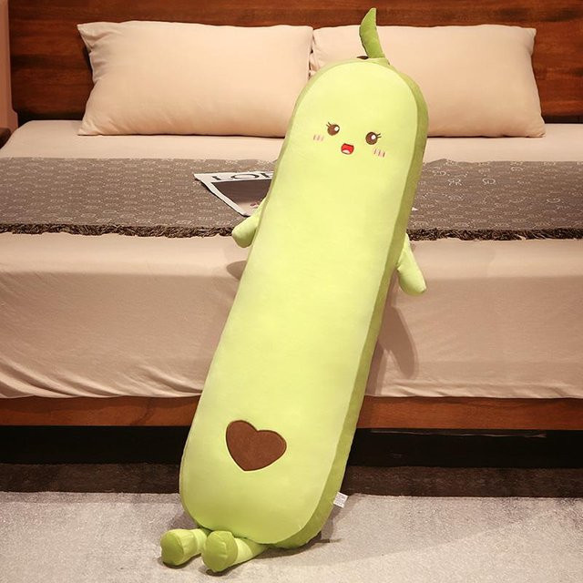 Binchi Fitness Avocado Langes Kissen, Plüschtier, Grün, 125cm, ab 3 Jahre - Bild 1