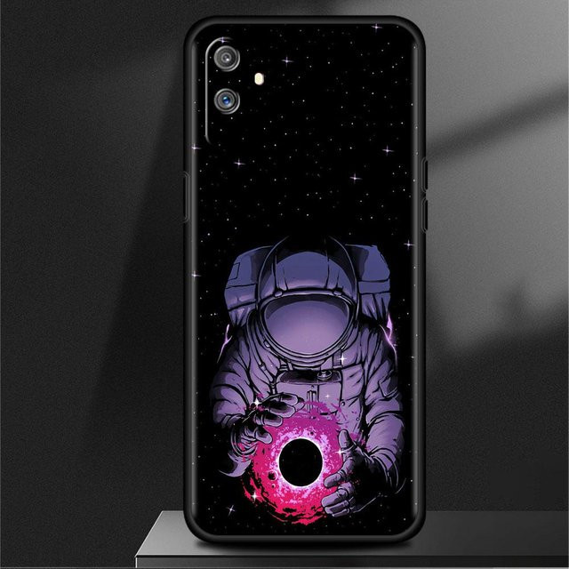 Handyhülle Universum Cooler Astronaut in Schwarz für Oppo und Realme Modelle - Bild 1