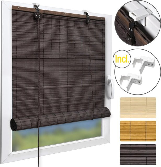 Sol Royal SolDecor B86 Bambusrollo Braun B: 90 cm, H: 160 cm - Bild 1