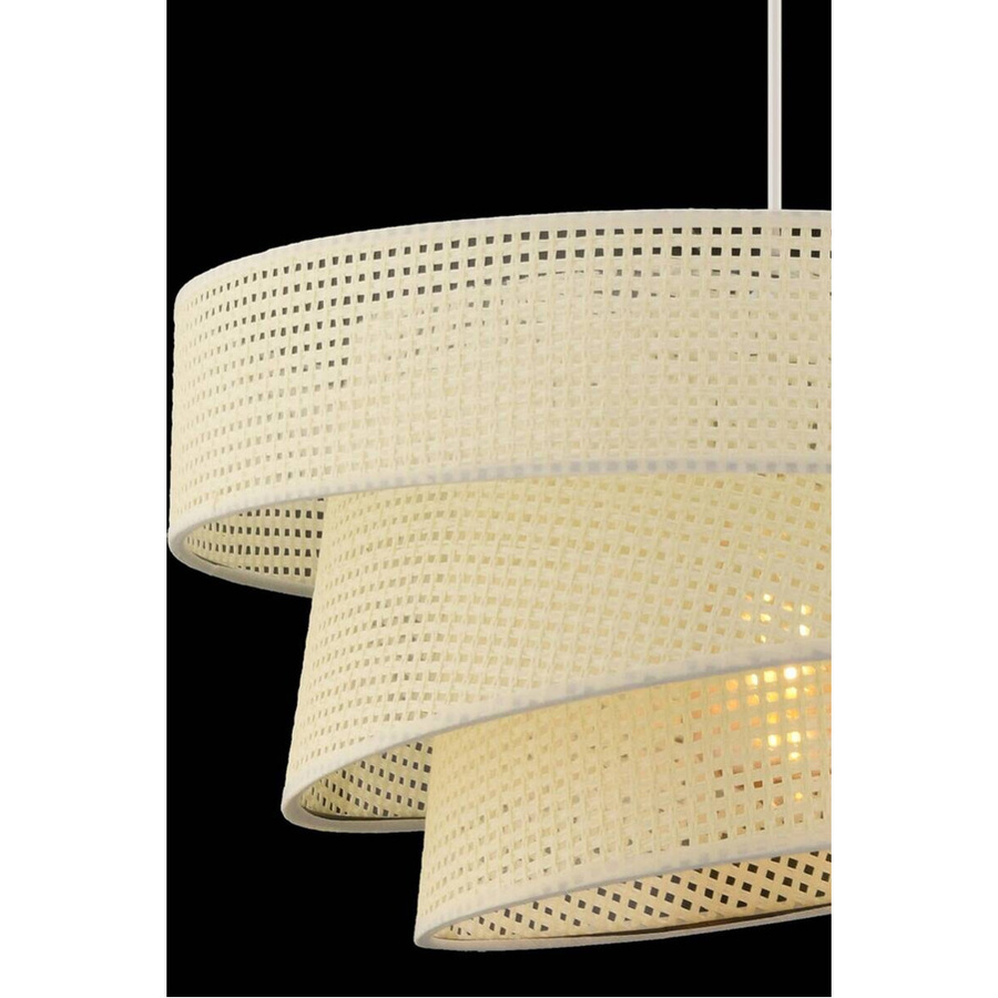 Opviq Pendelleuchte Couper in Weiß aus Metall und Baumwolle, B/T/H: 40 x 40 x 72 cm, E27, 1 Leuchtmittel - Bild 4