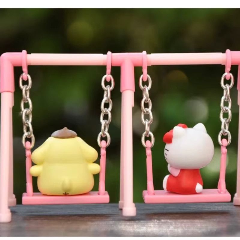 Sanrio Gashapon Schaukel-Actionfiguren Sammlung für Kinder mit Hello Kitty, Pompompurin, Cinnamoroll und My Melody - Bild 4