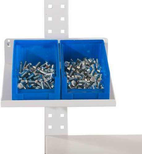 Manuflex ZB4782.3003 Schrägablage für Kleinteile aus Stahl zur Befestigung an Aufbauportalen oder Lochplatten - Bild 1