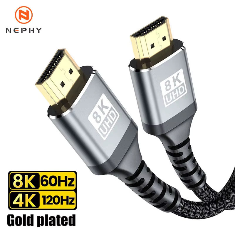 Nephy HDMI 2.1 Kabel 8K 60Hz 48Gbps High-Speed Adapterkabel in Schwarz - Bild 7