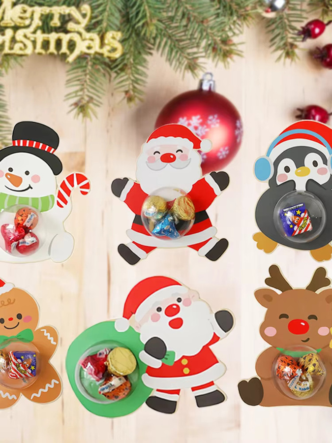 Weihnachtsgeschenk-Karten-Verpackungsbeutel mit hängenden Ornamenten für den Weihnachtsbaum in Mehrfarben - Bild 7