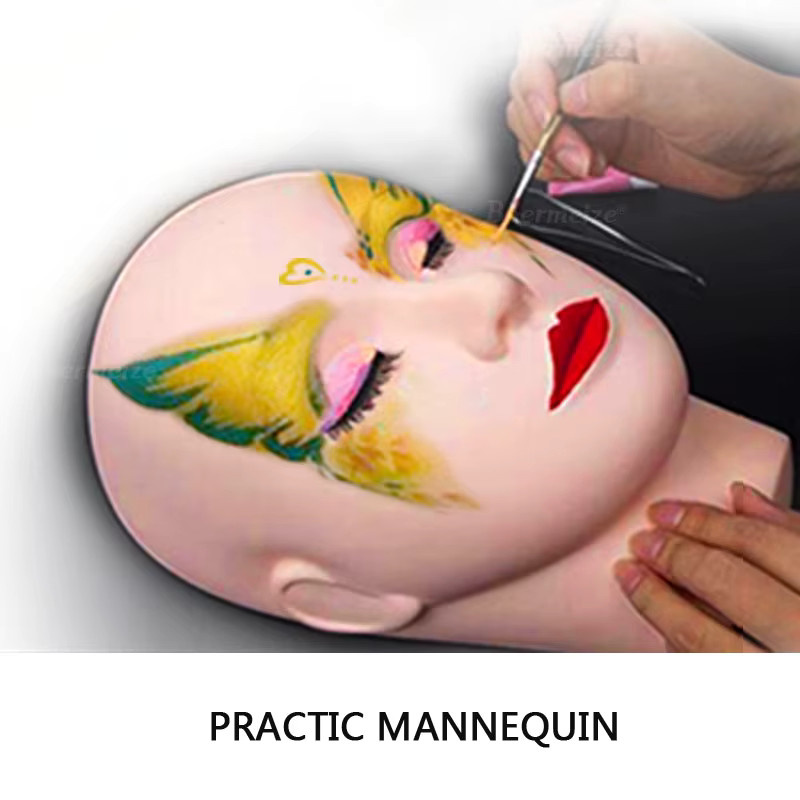 CNKESS Mannequin Kopf für Wimpernverlängerung und Make-up Praxis, Unisex - Bild 2