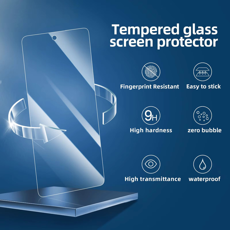 Xiaomi Displayschutzfolie aus gehärtetem Glas für POCO M6 Pro 4G, transparent, 9H Härtegrad - Bild 2