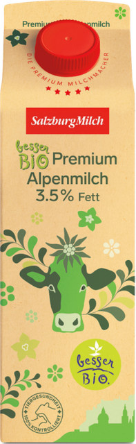 Salzburg Milch Vollmilch 3,5 % Bio 1 l - Bild 1