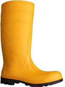 Hase Wiesmoor S5 Sicherheitsstiefel aus PVC/Nitril in Gelb, Größe 45 - Bild 1