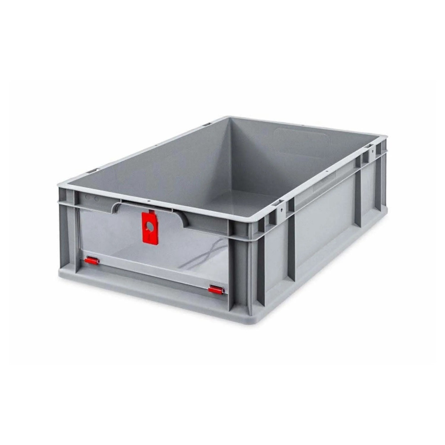 PROREGAL Eurobox NextGen Insight Cover Transportbox mit verstärkten Wänden, Rot, H x B x T: 17 x 40 x 60 cm, 34 Liter - Bild 2