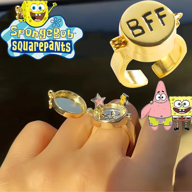 Potdemiel Ringe SpongeBob Schwammkopf, Gold, Kinder - Bild 1