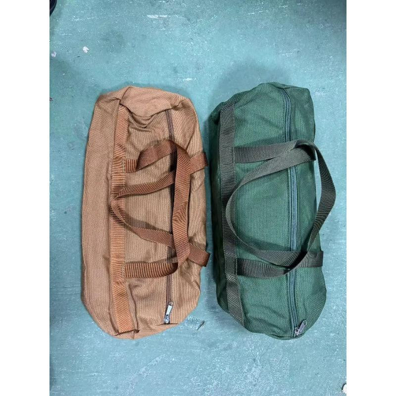 The Bags Family Campingtasche aus Oxford mit doppelter Aufbewahrungsebene und Reißverschluss, grün, B: 40 cm, H: 35 cm, T: 35 cm - Bild 1