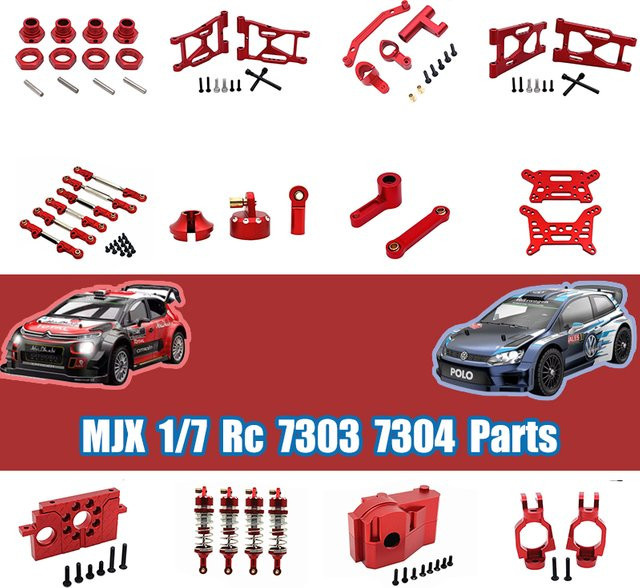 MJX Hyper GO 7303 1/7 Citroen C5 WRC RC-Auto-Ersatzteile, vorderer Lenkbecher, Motorgetriebeabdeckung, Schmetterlingsständer, Schwingarm - Bild 1