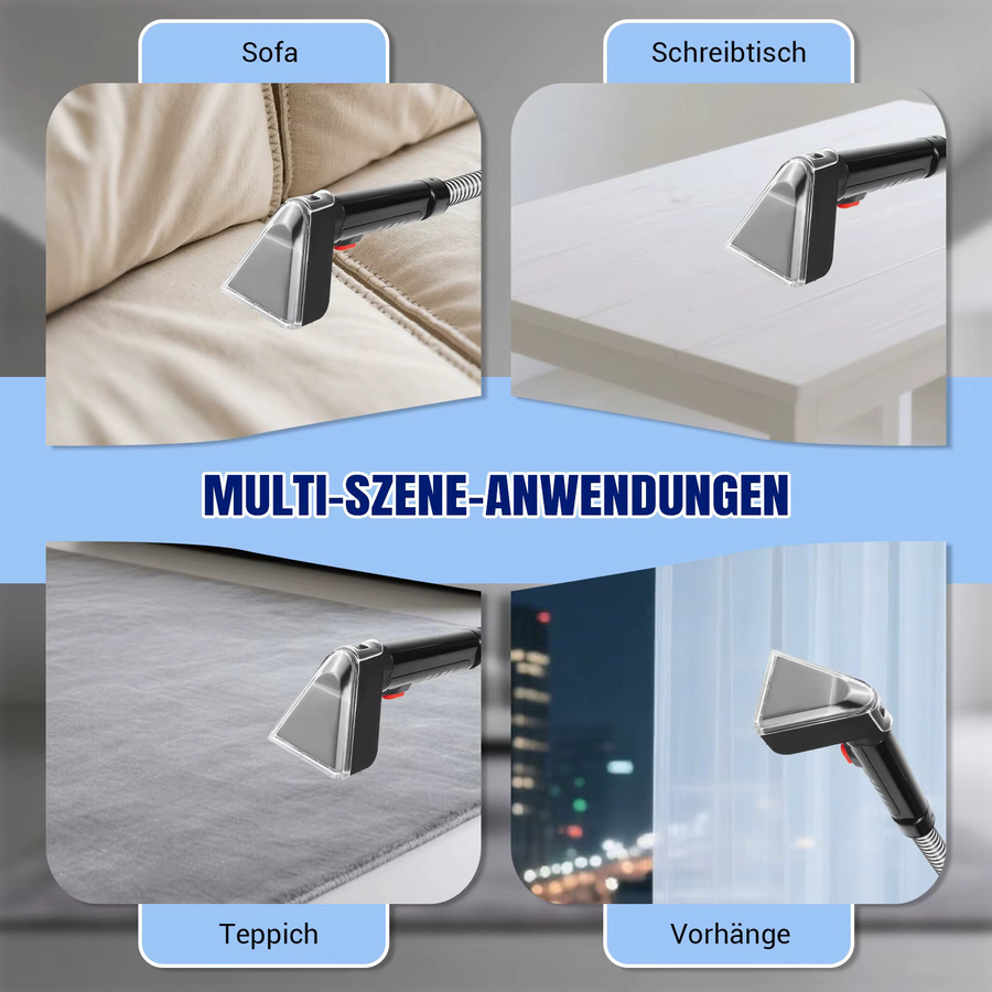 DayPlus Teppich- und Sofareinigungsgerät in Schwarz mit 5000W Leistung, elektrischer Fleckenentferner für Polster, Autositze und Treppen, B/T/H: 32,5 x 29,0 x 32,5 cm - Bild 3