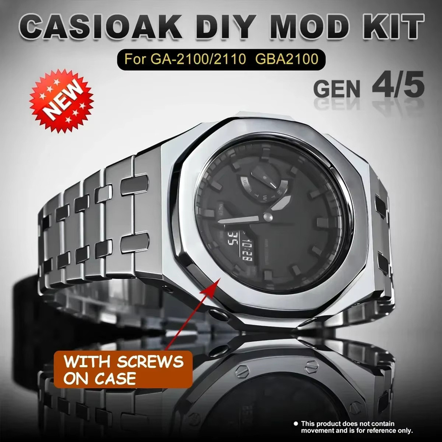 CAOWTAN Uhrenzubehör Mod Kit, Edelstahl, Unisex - Bild 2