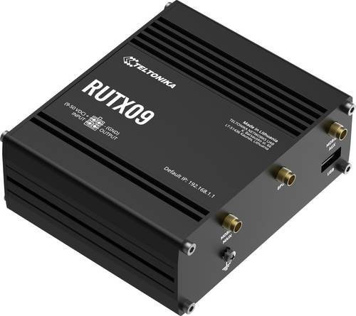 Teltonika RUTX09 LTE/4G Industrie Router mit 4-Port-Switch, GigE, GPS und Cellular/Ethernet/LAN Unterstützung zur Montage an der DIN-Schiene - Bild 1