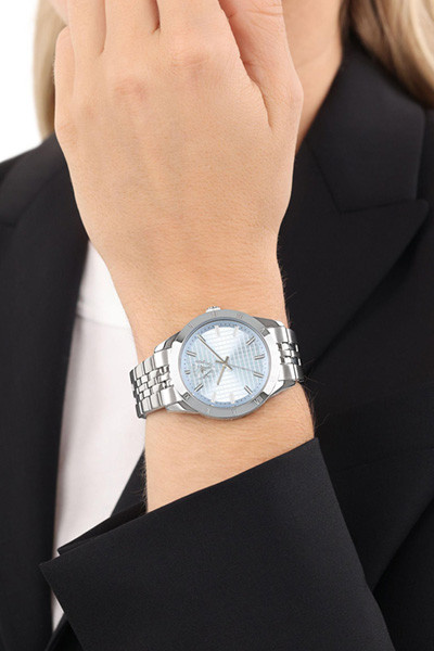 Joop! Armbanduhr Edelstahl, Silber, Blau, Damen - Bild 2