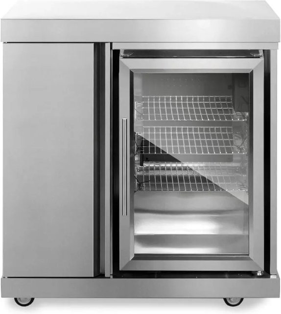 MyOutdoorKitchen Modul Stainless Collection mit Kühlschrank und Aufbewahrungsschrank aus Edelstahl - Bild 1