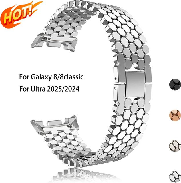 FancyWrist Uhrenarmband Edelstahl, Silber, Unisex - Bild 1
