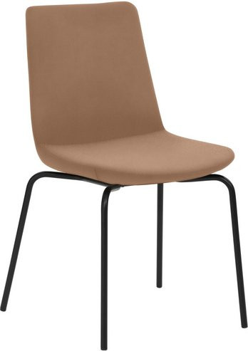 Mayer Sitzmöbel Stuhl 2008 aus Stahl und Stoff in Braun, B/H/T: 48 x 87 x 54 cm - Bild 1