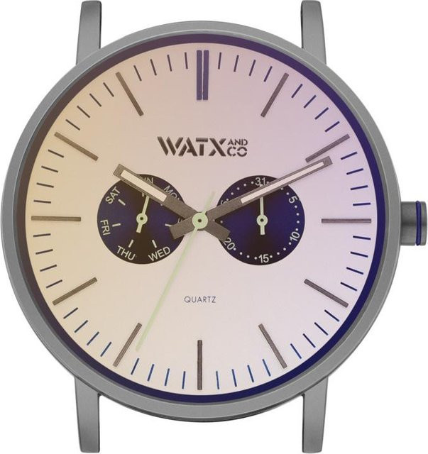 Watxandco Uhr, Silber, beige, Unisex - Bild 1