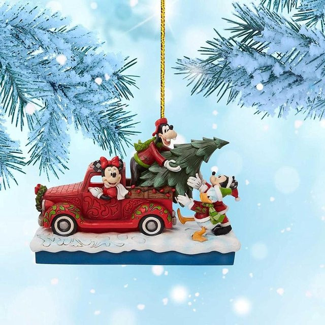 Mickey Mouse Weihnachtsbaumanhänger als Auto- und Taschen-Ornament in Rot - Bild 1