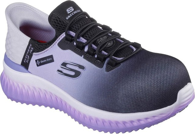 Skechers Sicherheitsschuhe Ombray Tilido Damen S1P Schwarz-Lila Größe 36 - Bild 1