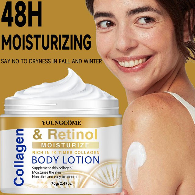 YOUNGCOME Kollagen-Retinol Gesichts- und Körperlotion, Trockene Haut - Bild 1