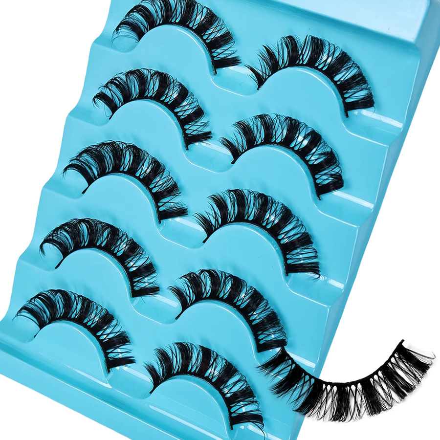 JIEFUXIN Falsche Wimpern, Schwarz, Natürlich - Bild 3
