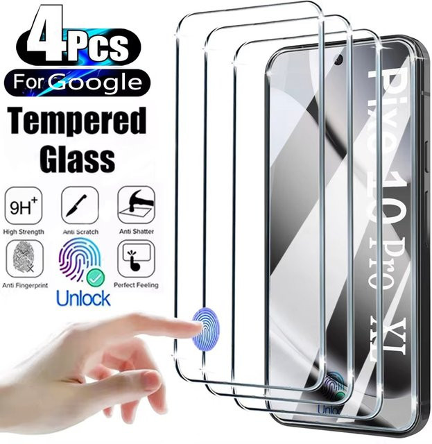 Gehärtete Glas Displayschutzfolie für Google Pixel 10, 9 Pro XL, 10 Pro, 9 Pro und 9A, transparent, 1-4 Stück - Bild 1