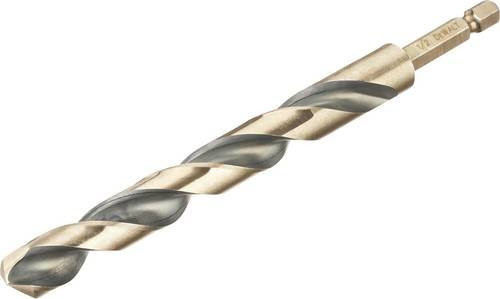 DeWalt HSS-G Metall-Spiralbohrer mit Sechskant in Gold und Silber, Durchmesser: 12 mm, Gesamtlänge: 14,5 cm - Bild 1