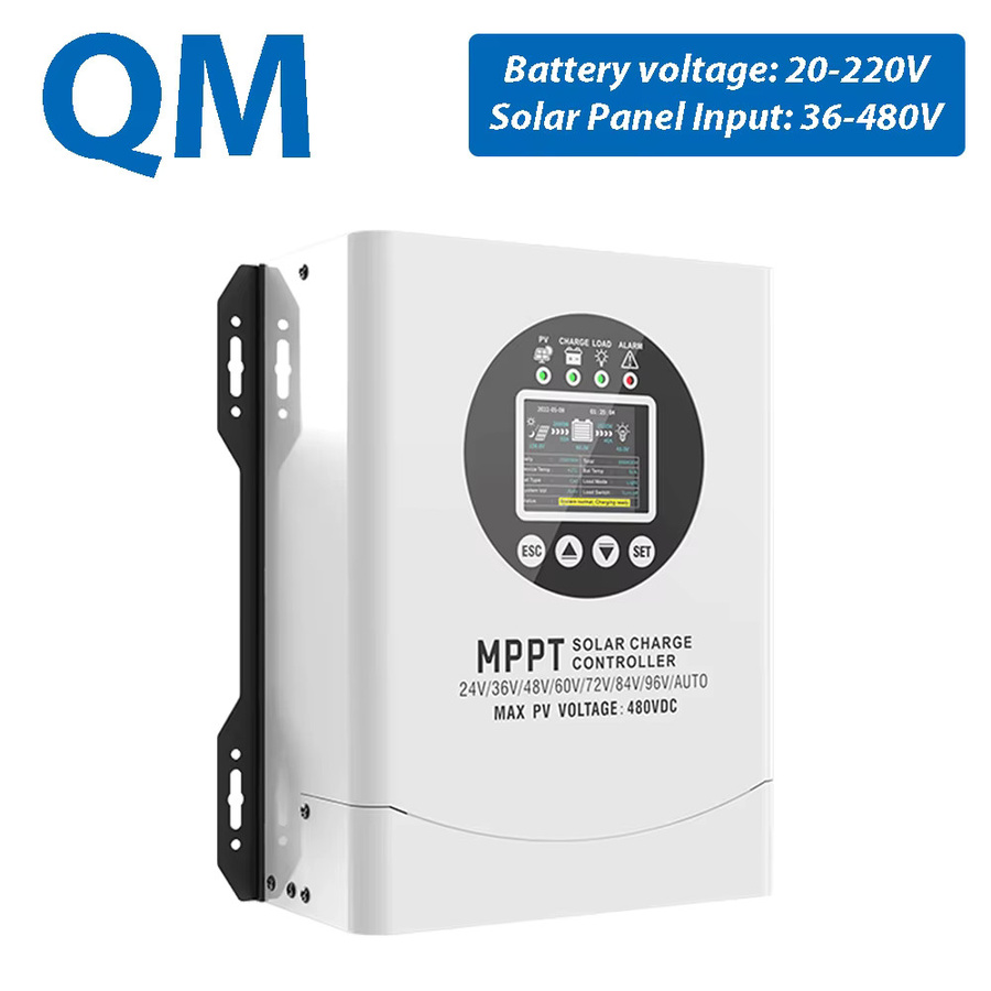 EVSOLAR MPPT Solar-Laderegler 60A/120A in Weiß mit optionalem WLAN, PV-Eingang 18-480V und Batterie 24-96V für Lithium-Batterien - Bild 4
