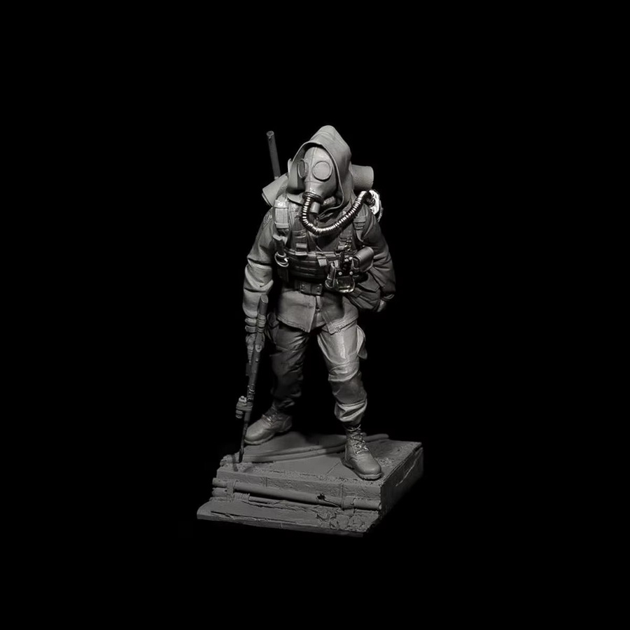 GK Doomsday Warrior Resin-Soldatenmodell, 1/16, mit Sockel, DIY-Bausatz - Bild 2