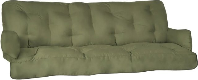 Beautissu Sitzkissen für Hollywoodschaukel Flair in Grün, B/T/H: 180 x 50 x 8 cm - Bild 1