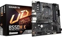 Gigabyte B550M K Mainboard AM4 Micro ATX DDR4 Schwarz mit Ethernet/LAN und SATA - Bild 1
