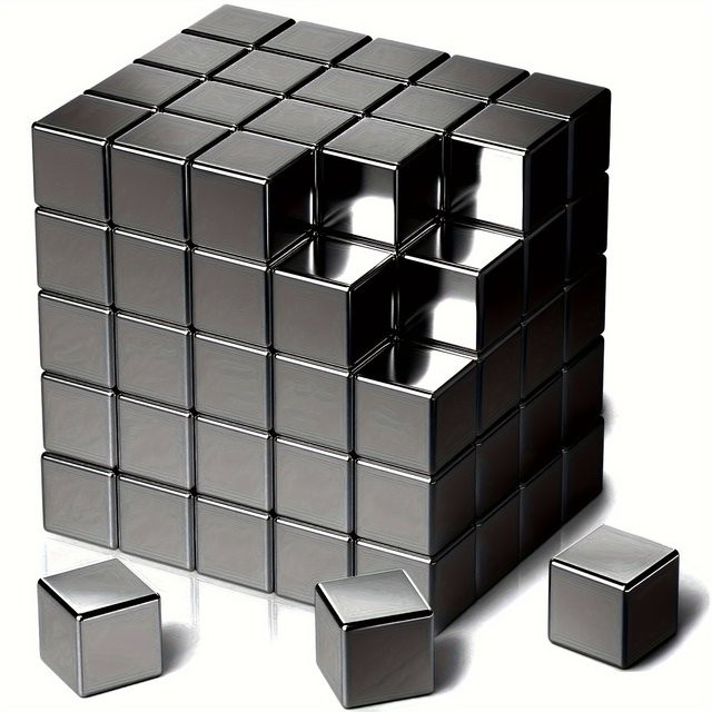 Quadratische Metallmagnete mit hoher Zugkraft für Kühlschrank, Büro und Bastelarbeiten - Bild 1