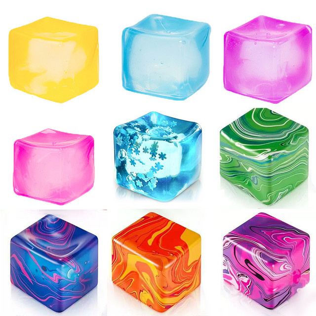 Bandai Transparente Eiswürfel Pailletten-Maltosebälle, Quetschspielzeug - Bild 1