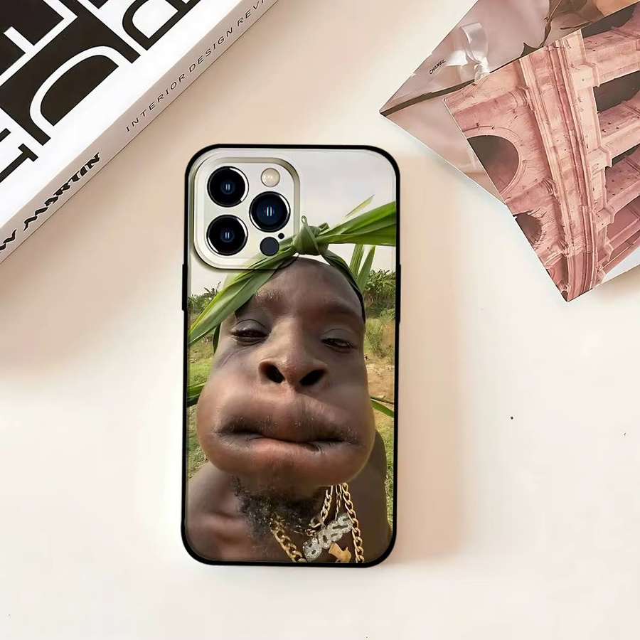 Mesuca Handyhülle mit lustigem Motiv für iPhone 11 bis iPhone 17 Pro Max, Schwarz - Bild 2